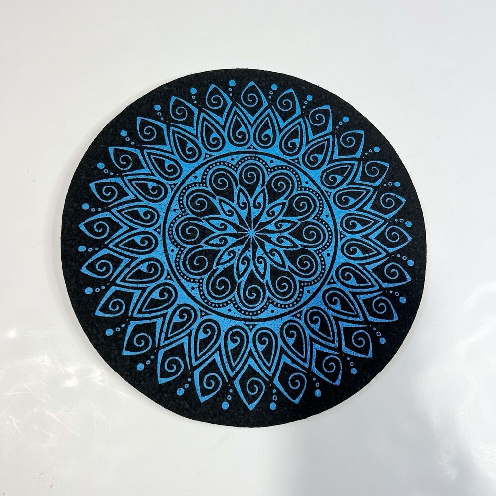 Moodmats Geometric Circle Blue UV print 12"